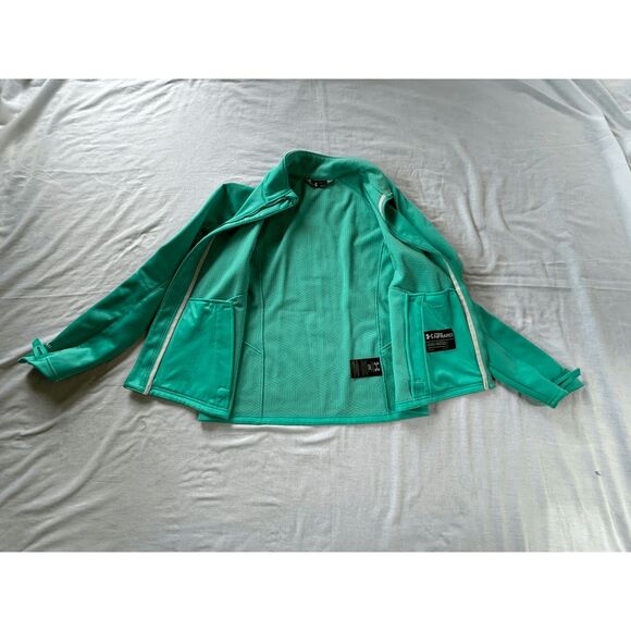 Under Armour Teal/Green Full Zip Jacket, Size Large, Cold Gear Infrared, Pockets - Picture 6 of 12